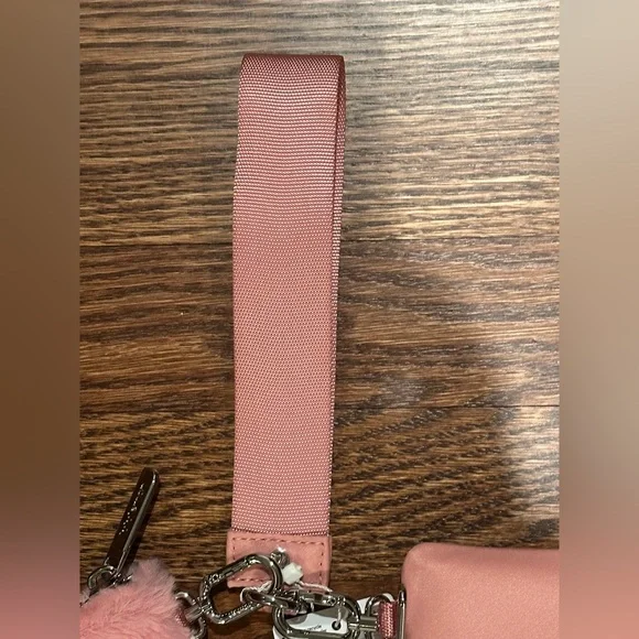 Lululemon NWT Dual Pouch Wristlet in Pink Tide one Pouch is Plush - Picture 5 of 8